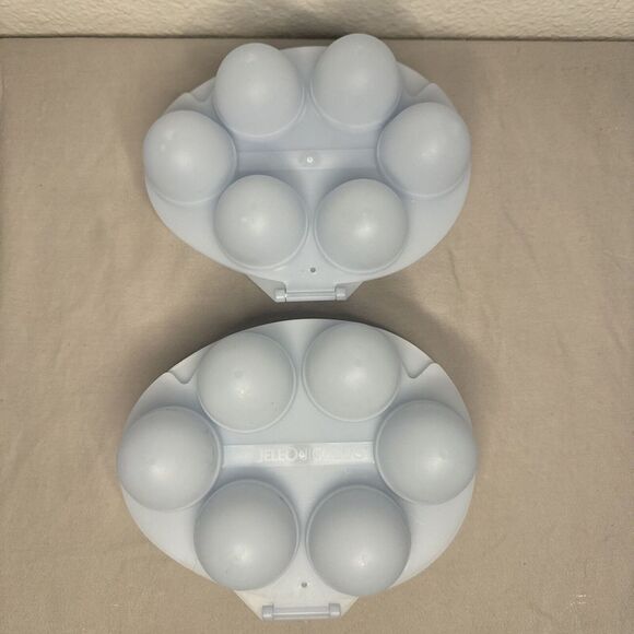 Set Of 2 Vintage Jello Jigglers Egg Molds With Hinge - Picture 5 of 6